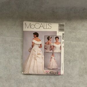 McCall’s 8052 Bridal Gown & Bridesmaid Dress Sewing Pattern, Size 10, Uncut